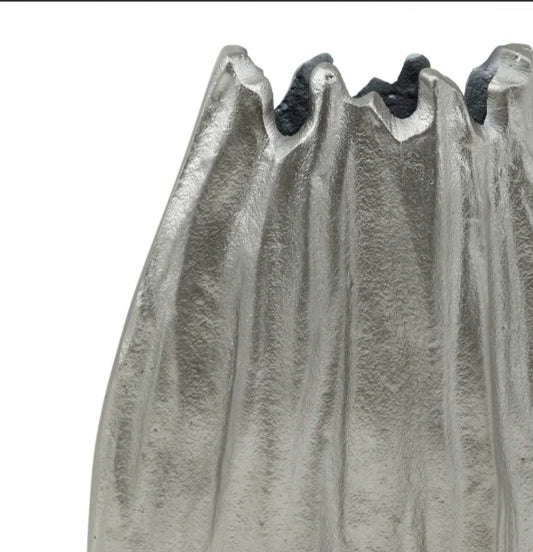 Vase aluminium silver