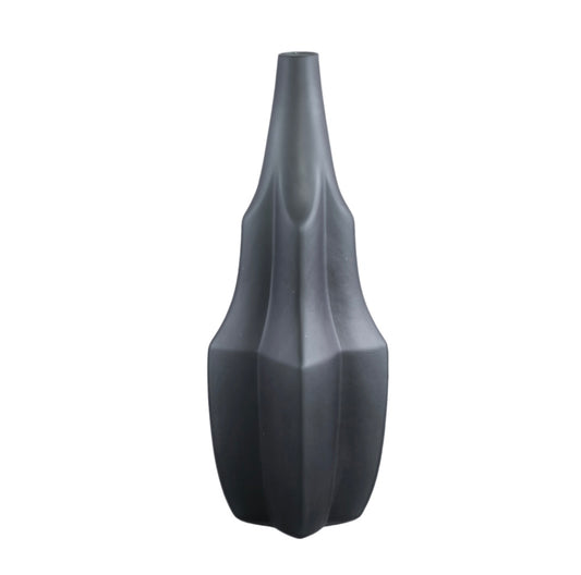 Vase Robbin grey L