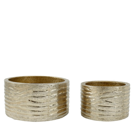 Aluminium potten Goud