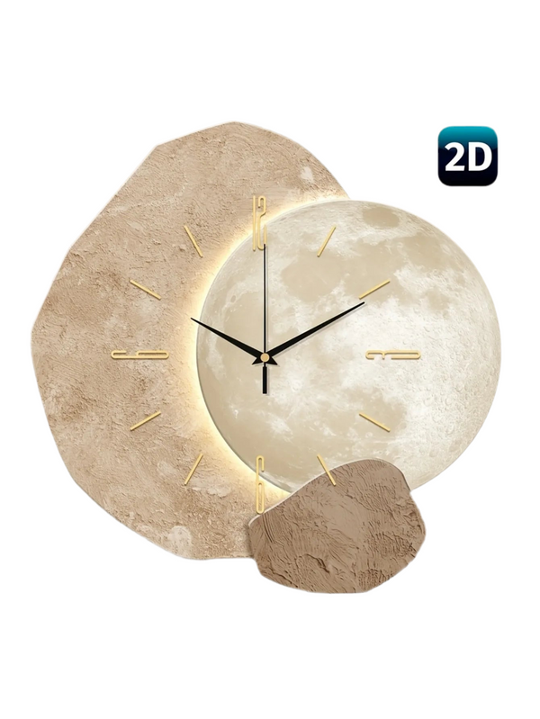 Design Wandklok Moonlight in Japandi en Boho Design