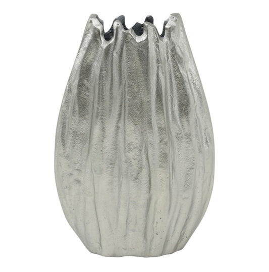 Vase aluminium silver
