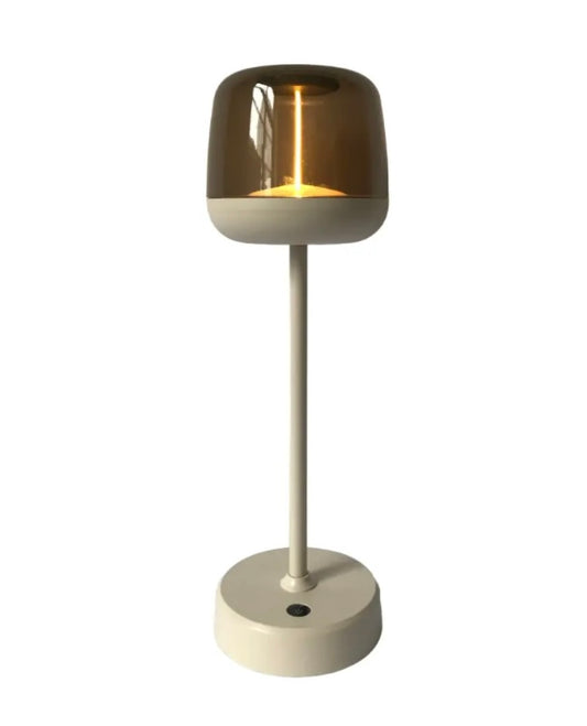 Tafellamp Rond Hoog Beige