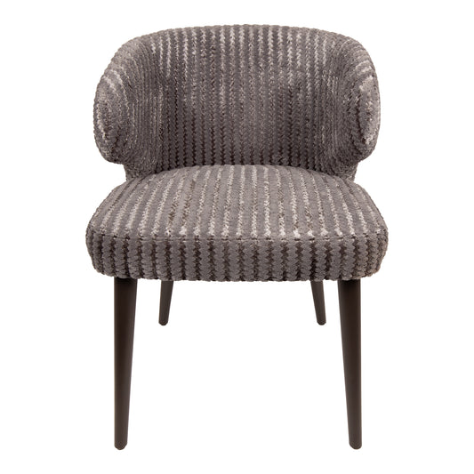 Fiori Taupe 19 dining chair dark brown