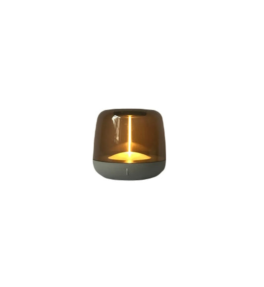 Tafellamp Rond Taupe Laag