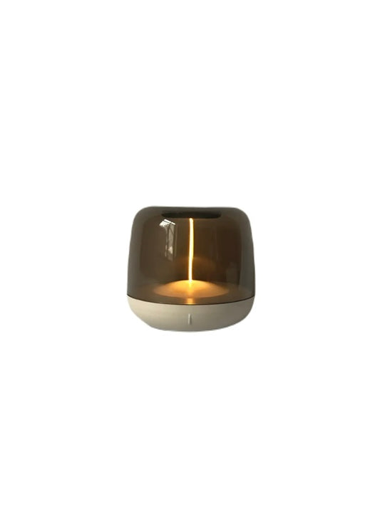 Tafellamp Rond Laag Beige