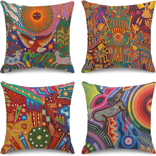 Luxe Pluche Sierkussenhoes – Print Design | Zacht & Comfortabel | Zonder Vulling | 40x40 – 50x50 cm